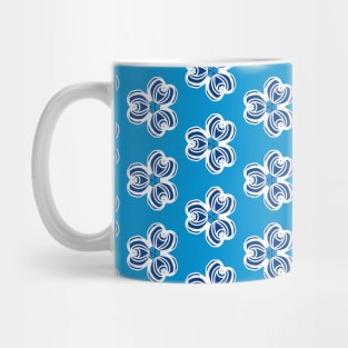 Electric Blue Blossoms Mug